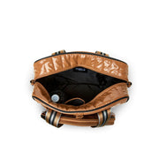 Think Royln-Sporty Spice | Dark Nude Patent Pickleball Bag-Pink Dot Styles