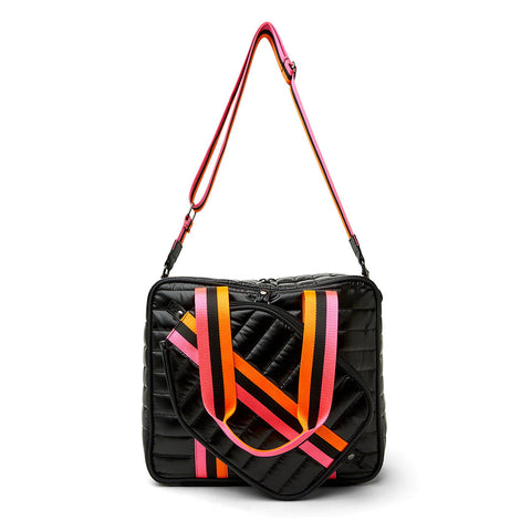 Think Royln-Sporty Spice | Pearl Black Pickleball Bag-Pink Dot Styles