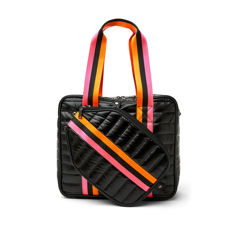 Think Royln-Sporty Spice | Pearl Black Pickleball Bag-Pink Dot Styles