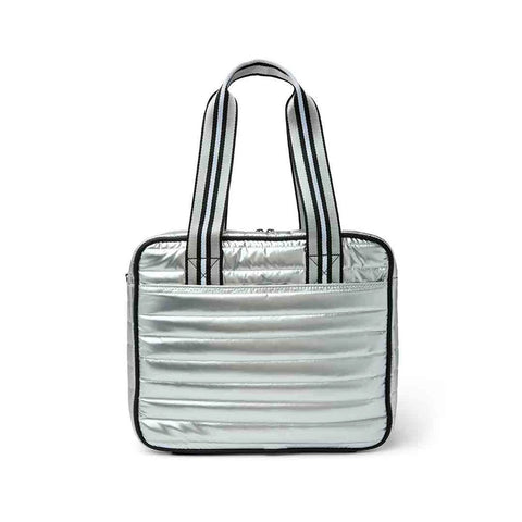 Think Royln-Sporty Spice | Pearl Silver Pickleball Bag-Pink Dot Styles
