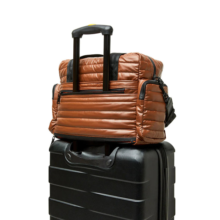 Think Royln-The Voyager | Nutmeg Toscana Travel Bag-Pink Dot Styles