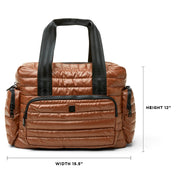 Think Royln-The Voyager | Nutmeg Toscana Travel Bag-Pink Dot Styles