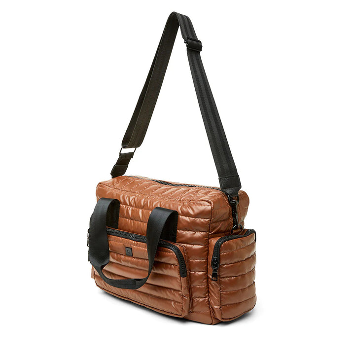 Think Royln-The Voyager | Nutmeg Toscana Travel Bag-Pink Dot Styles