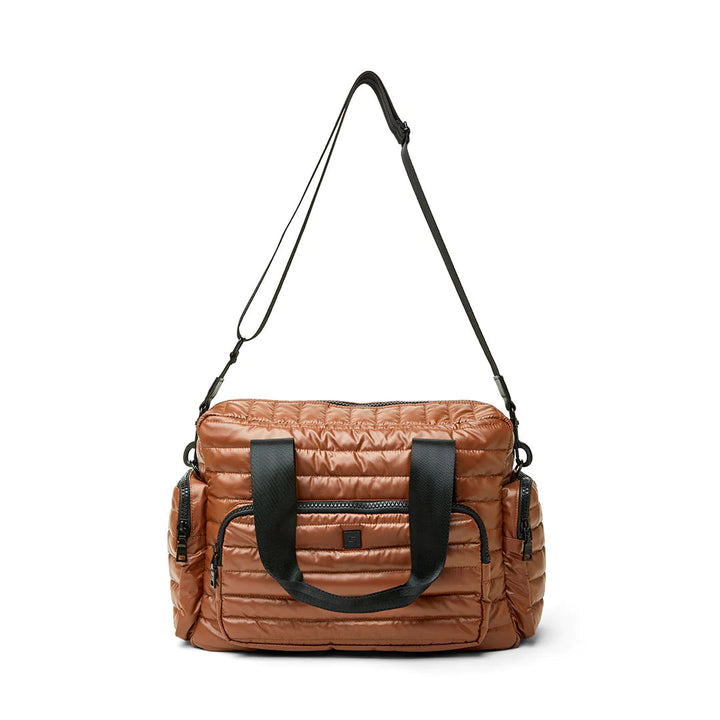 Think Royln-The Voyager | Nutmeg Toscana Travel Bag-Pink Dot Styles