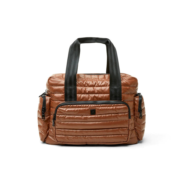 Think Royln-The Voyager | Nutmeg Toscana Travel Bag-Pink Dot Styles
