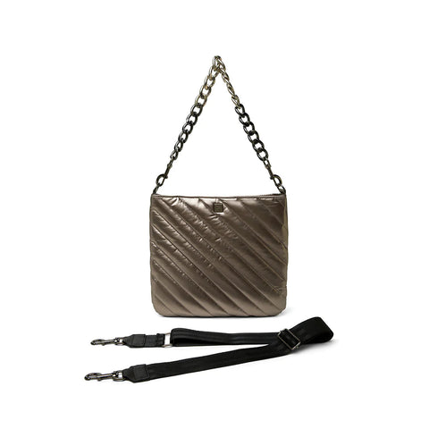 The Wanderer | Pearl Latte Large Quilted Crossbody-Accessories > Handbags > Crossbody-Pink Dot Styles