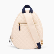 Trelle-Ace & Carry Ivory I Quilted Vegan Leather Pickleball Sling-Pink Dot Styles