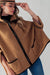 Camel Kate Zip Up Cape-Apparel > Womens > Outerwear > Jackets-Pink Dot Styles
