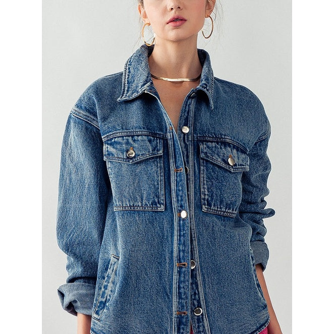 Trendy distressed oversized denim jacket. | Fashion outfits, Style, Fashion