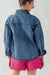 Kayla Denim Oversized Jacket-Apparel > Womens > Outerwear > Jackets-Pink Dot Styles