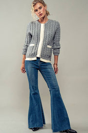 Urban Daizy-Stacy Knit Sweater (Final Sale)-Pink Dot Styles