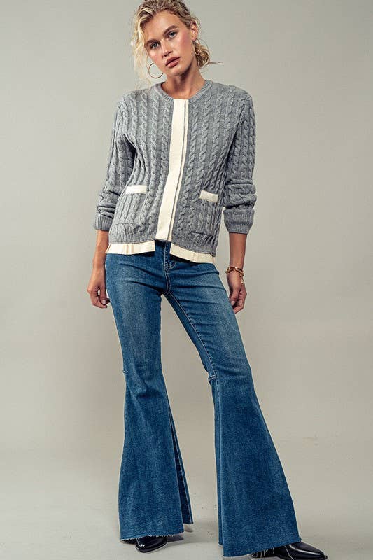 Urban Daizy-Stacy Knit Sweater (Final Sale)-Pink Dot Styles