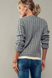 Urban Daizy-Stacy Knit Sweater (Final Sale)-Pink Dot Styles