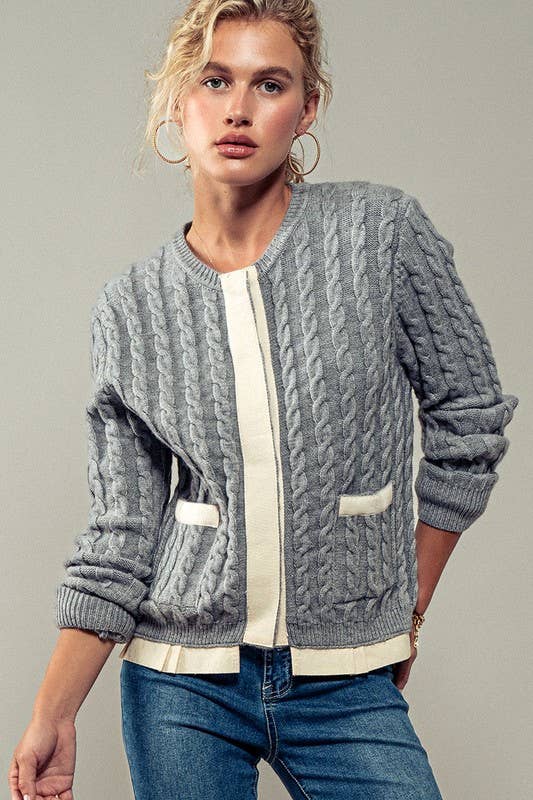 Urban Daizy-Stacy Knit Sweater (Final Sale)-Pink Dot Styles