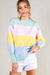 Colorful Balloon Sleeve Sweater-Apparel > Womens > Tops > Sweaters-Pink Dot Styles