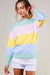 Colorful Balloon Sleeve Sweater-Apparel > Womens > Tops > Sweaters-Pink Dot Styles