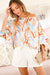 Orange Marble Off the Shoulder Top-Apparel > Womens > Tops > Shirts-Pink Dot Styles
