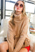 Taupe Turtleneck Sweater-Apparel > Womens > Tops > Sweaters-Pink Dot Styles