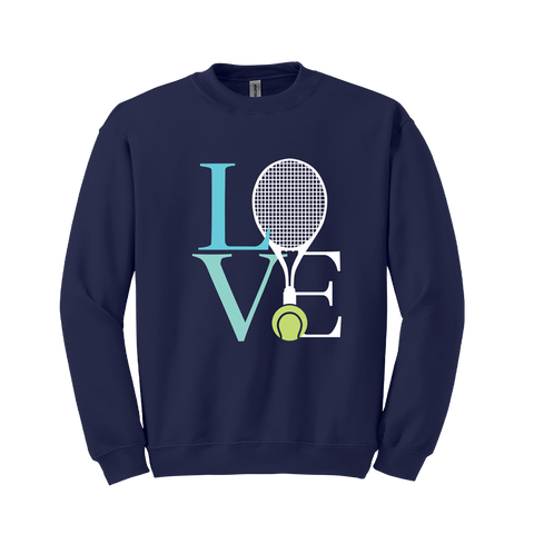 Viv&Lou-Tennis Love Sweatshirt: L-Pink Dot Styles