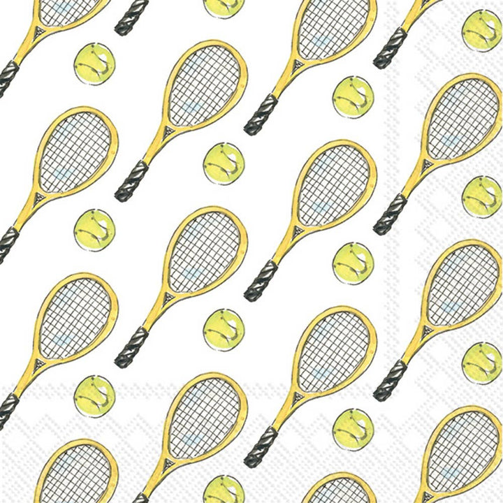 Boston International-Paper Cocktail Napkins Pack of 20 Tennis Rosanne Beck-Pink Dot Styles
