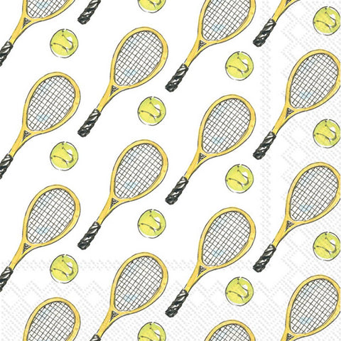 Boston International-Paper Cocktail Napkins Pack of 20 Tennis Rosanne Beck-Pink Dot Styles