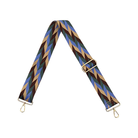 AHDORNED-Brown-Army | Geometric Print Crossbody Strap-Pink Dot Styles