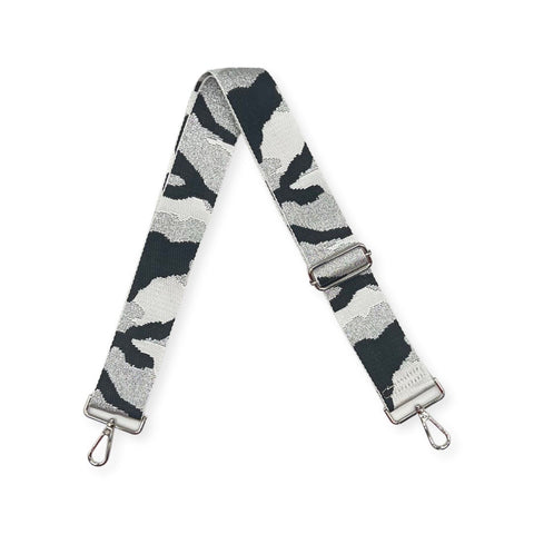 AHDORNED-White-Silver | Camo Crossbody Strap (silver hardware) (Final Sale)-Pink Dot Styles